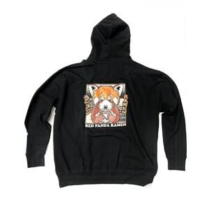 SCW Red Panda Ramen Hoodie Sz XL Japanese Streetwear Sweatshirt XLarge NWOT